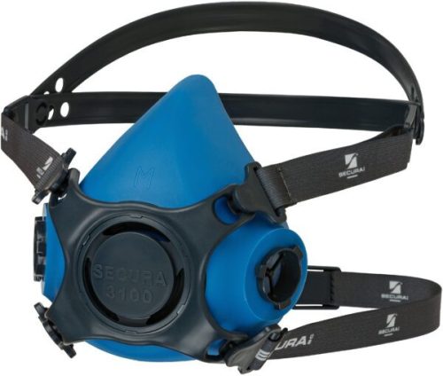 Secura 3100 Légzésvédő Félálarc Fényezéshez, A1 Szűrővel