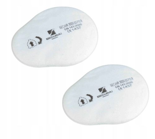 Secura 3100 Légzésvédő Félálarc Fényezéshez, A1 Szűrővel