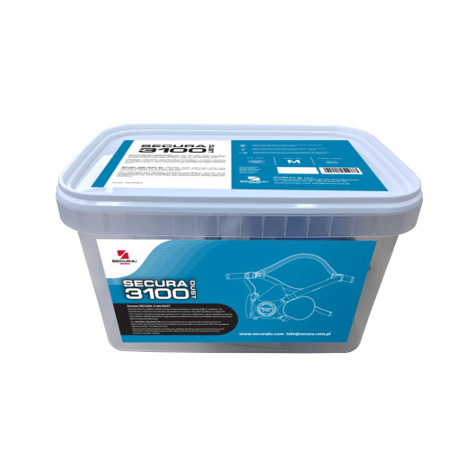 Secura 3100 P3 R Szilikon Légzésvédő Félmaszk