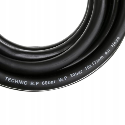 Rugalmas Gumi Levegőtömlő Kompresszorhoz, 5m, 20 bar