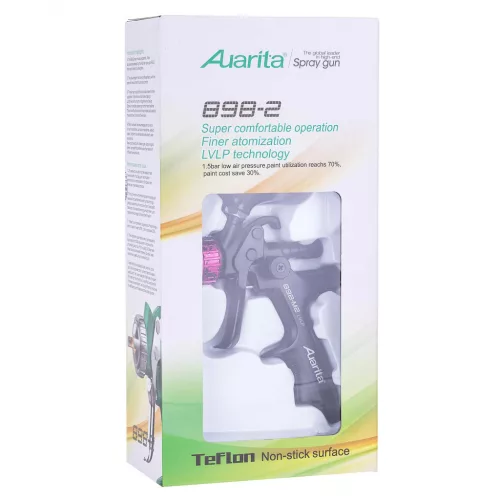 AUARITA BLACK 898-M2 LVLP Festékpisztoly, 1.3mm Teflon Bevonattal