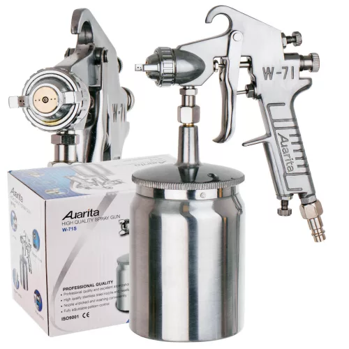 AUARITA W-71S Alsó Fém Tartályos HP Szórópisztoly (1,8 mm-es Fúvókával, 600 ml)