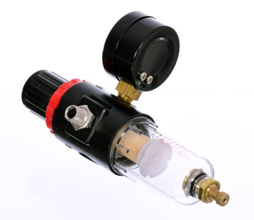 Szűrő/Vízleválasztó Nyomáscsökkentővel és Manométerrel Fengda AS-186 Kompresszorhoz TC Technic HS-F3