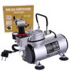 Olajmentes Airbrush Kompresszor Modellezéshez Szűrővel és Manométerrel - Technic AS18-2