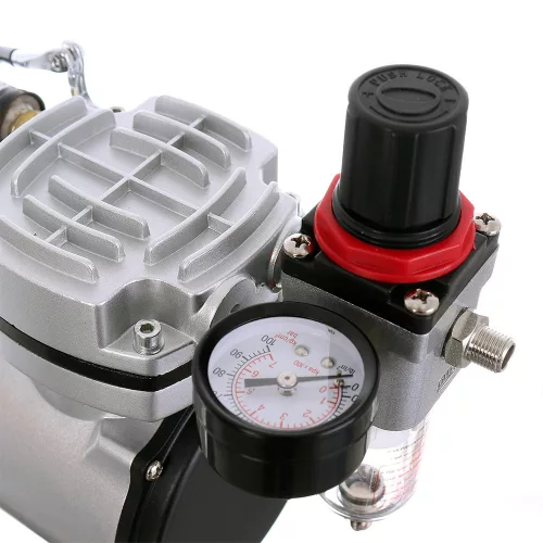 Technic AS18-2 Airbrush Kompresszor Szűrővel és Nyomásszabályzóval