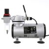 Olajmentes Airbrush Kompresszor Modellezéshez Szűrővel és Manométerrel - Technic AS18-2