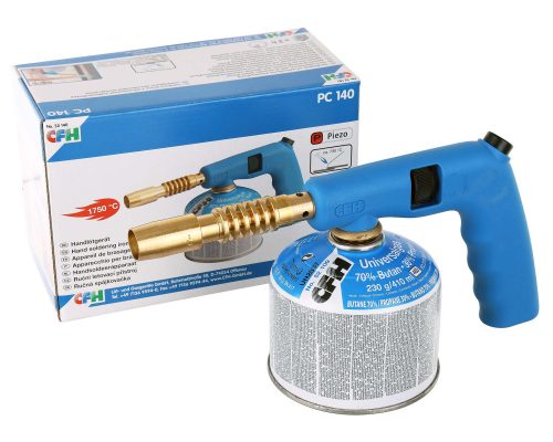 CFH Kézi Forrasztó Gázkészülék Piezo Gyújtással, 1750°C