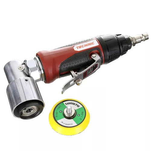 Technic Kompakt Pneumatikus Sarokcsiszoló, 50mm, 15.000 RPM, Fordulatszám-szabályozással