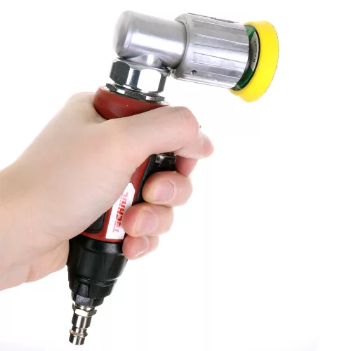 Technic Kompakt Pneumatikus Sarokcsiszoló, 50mm, 15.000 RPM, Fordulatszám-szabályozással