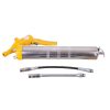 Pneumatikus zsírzópisztoly patronokhoz - Technic AT-6036 - Ergonomikus kialakítás, 500 ml-es tartály, 90 mm fém hosszabbító, 260 mm rugalmas hosszabbító