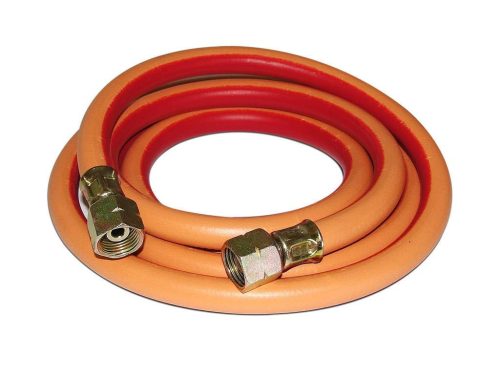 Propán Gáztömlő Forrasztópisztolyokhoz és Gázégőkhöz, 2 méteres, CFH 52758, 3/8" Csatlakozókkal, 20bar Szakítószilárdsággal, 6.3mm Belső Átmérő