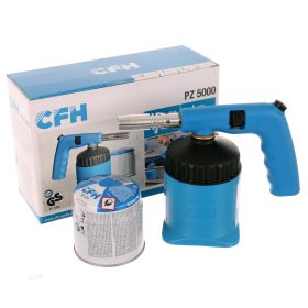   CFH PZ5000 Lágyforrasztó Pisztoly Piezo Gyújtással, 1750 °C, 190g Gázpalack