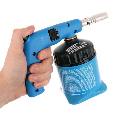CFH PZ5000 Lágyforrasztó Pisztoly Piezo Gyújtással, 1750 °C, 190g Gázpalack