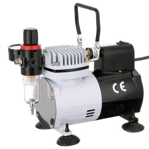 AF18-2 Airbrush Kompresszor Hűtőventilátorral