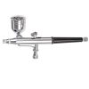 Professzionális oldalsó tartályos airbrush festékszóró készlet vízleválasztó szűrővel - Technic HS-34KF (Fúvókaméret: 0,2 mm, 0,3 mm, 0,5 mm, Tartály: 7 ml fém, 22 ml üveg)