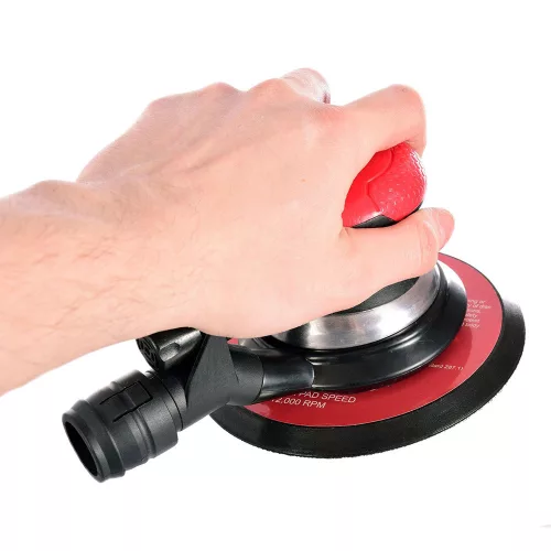 TC Technic NST-991F pneumatikus excenteres csiszológép, 150 mm, porelszívás