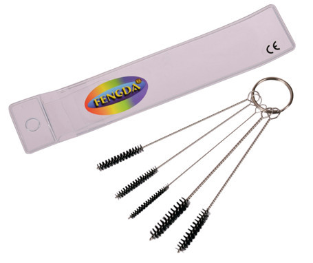 Airbrush Tisztító Kefék Fengda BD-430 - Több Méretű, Magas Rugalmasságú, 0,7-1,5 mm Átmérőjű Kefék