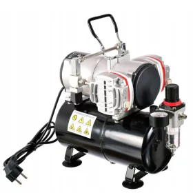 TC Technic AS28A Profi Airbrush Kompresszor 3L tartállyal