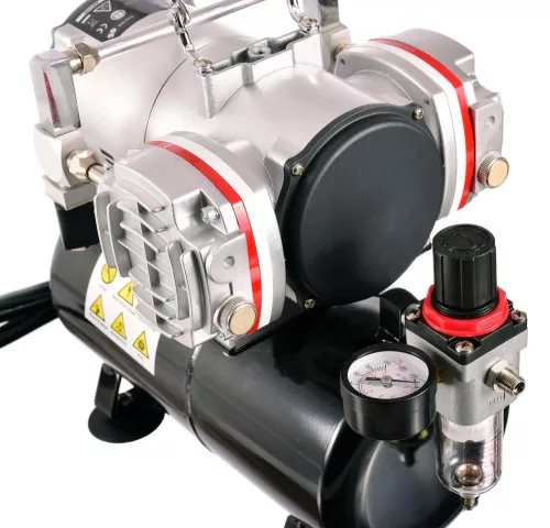 TC Technic AS28A Profi Airbrush Kompresszor 3L tartállyal