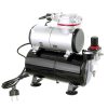 Professzionális Fengda AS-189 Airbrush Kompresszor 3 Literes Tartállyal, Szűrővel és Nyomásmérővel (6 bar)