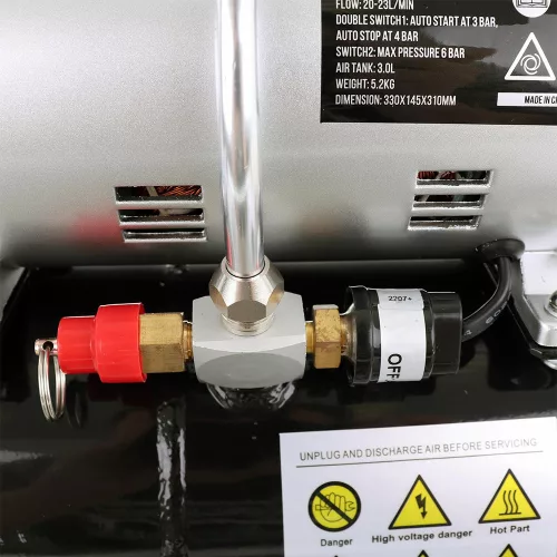 Fengda AS-189 Professzionális Airbrush Kompresszor 3L tartállyal