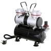 Nagynyomású Kétdugattús Airbrush Kompresszor 40 l/perc - TC Technic AS-196