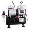 Nagynyomású Kétdugattús Airbrush Kompresszor 40 l/perc - TC Technic AS-196