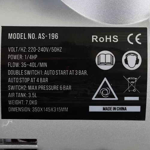 TC Technic AS-196 Kétdugattyús Airbrush Kompresszor