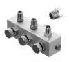 Levegő elosztó festékszórókhoz - 3 db 1/8" kimenet és 1 db 1/4" bemenet - Technic BD13-3
