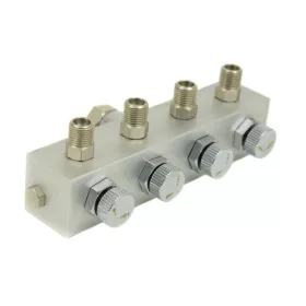   TC Technic BD13-4 Levegő Elosztó Airbrushhoz, 4x 1/8" kimenet, 1/4" bemenet
