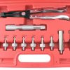 Szelep Szerelő Készlet Műanyag Kofferben Szeleptömítésekhez - TC Technic LS-31, 4 mm Vastag Acél, Teljes Kiegészítő Készlet