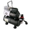 Nagy Teljesítményű Olajmentes Airbrush Kompresszor AF186 Ventilátorral, 0,2-0,8 mm Fúvókához