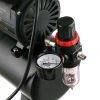 Nagy Teljesítményű Olajmentes Airbrush Kompresszor AF186 Ventilátorral, 0,2-0,8 mm Fúvókához