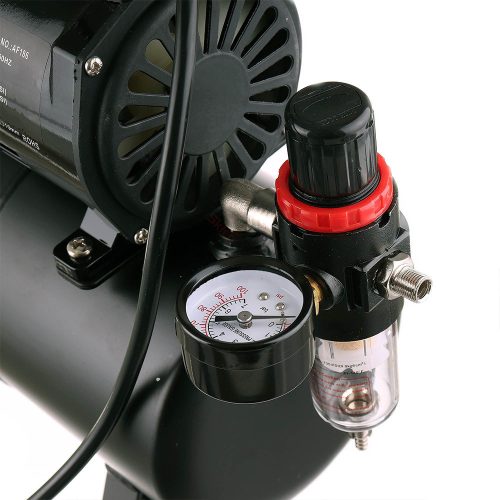AF186 Olajmentes Airbrush Kompresszor, 3L Tartállyal és Hűtéssel