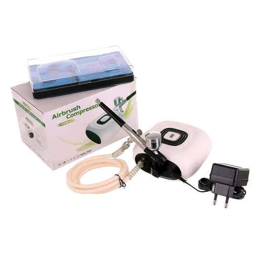 Csendes Airbrush Kompresszor Szett BD-130 Pisztollyal