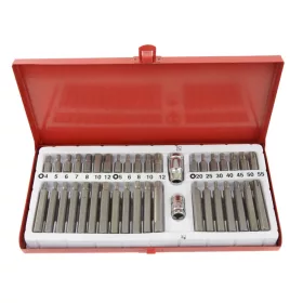   TC Technic 41 részes Bitkészlet Fém Dobozban (Imbusz, Torx, Spline)