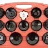 TC Technic SK1710 30 részes olajszűrő dugókulcs készlet