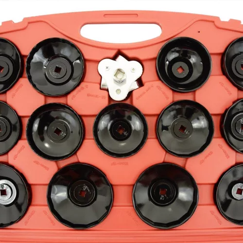 TC Technic SK1710 30 részes olajszűrő dugókulcs készlet