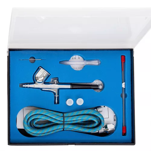 Fengda BD-130K Airbrush Készlet 3 Fúvókával és Tömlővel
