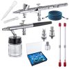 Fengda BD-280K Airbrush Festékszóró Készlet - 0,2 mm, 0,3 mm, 0,35 mm és 0,5 mm fúvókákkal