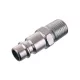 Nikkelezett Pneumatikus Gyorscsatlakozó Dugó 1/4" Külső Menettel, 40 mm