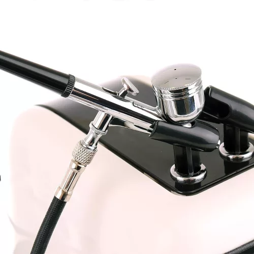 HS-386K Olajmentes Airbrush Kompresszor Szett HS-30 Pisztollyal