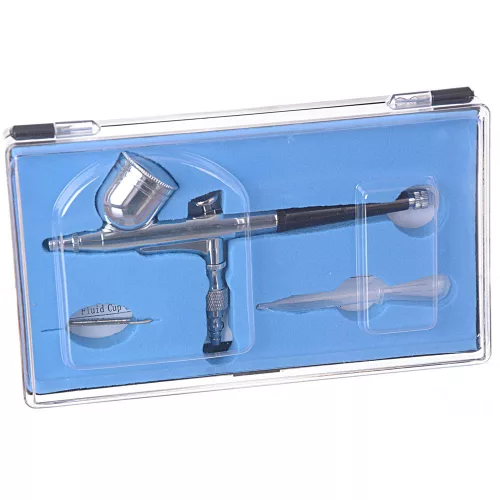 HS-386K Olajmentes Airbrush Kompresszor Szett HS-30 Pisztollyal