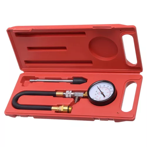 Kompressziómérő Benzines Motorokhoz 0-20 bar, 260 mm tömlővel