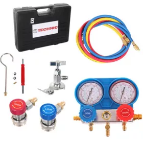   Professzionális Klímatöltő és Nyomásmérő Műszerkészlet (LT-A1038)