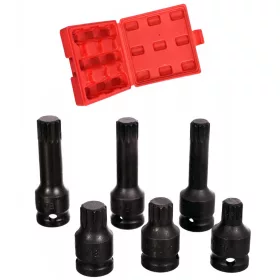   TC Technic 6 részes ütvecsavarozó fej készlet 1/2" M14-M18, rövid és hosszú