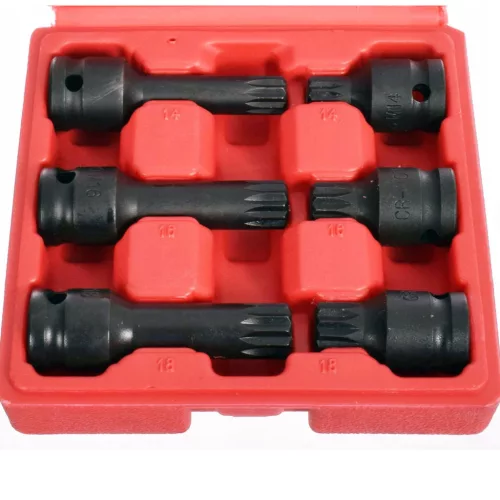 TC Technic 6 részes ütvecsavarozó fej készlet 1/2" M14-M18, rövid és hosszú