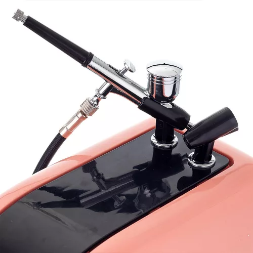 HS-386k Airbrush Kompresszor Készlet (Csendes, Olajmentes)