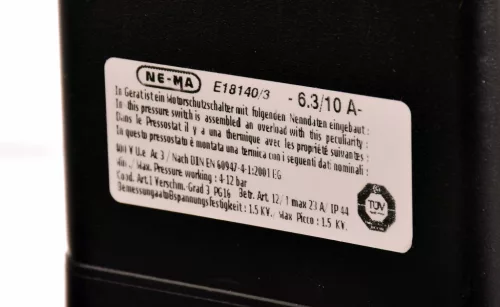 Ne-Ma ET24V6 Háromfázisú Nyomáskapcsoló Kompresszorhoz 400V 10A