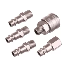   TC Technic Pneumatikus Gyorscsatlakozó Készlet 1/4" menettel, 5 részes